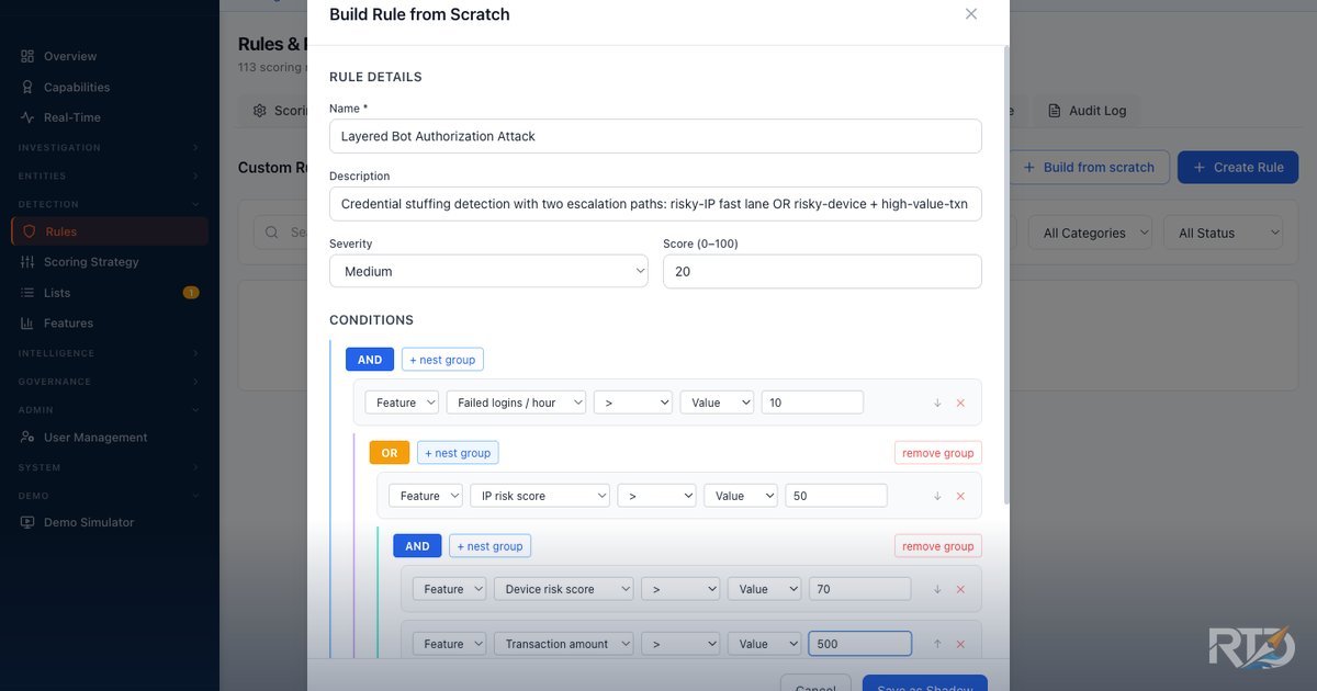 The No-Code Rule Builder: Nested Fraud Logic in Minutes